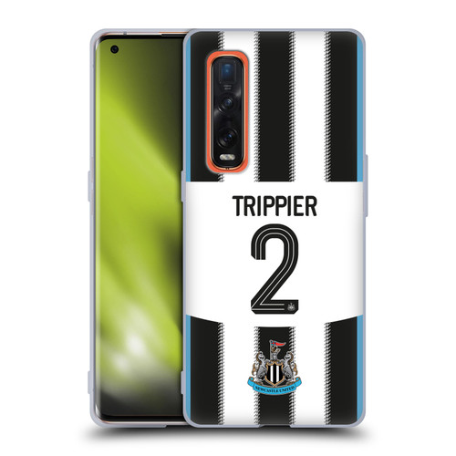 Newcastle United Football Club 2025/26 Players Home Kit Kieran Trippier Soft Gel Case for OPPO Find X2 Pro 5G