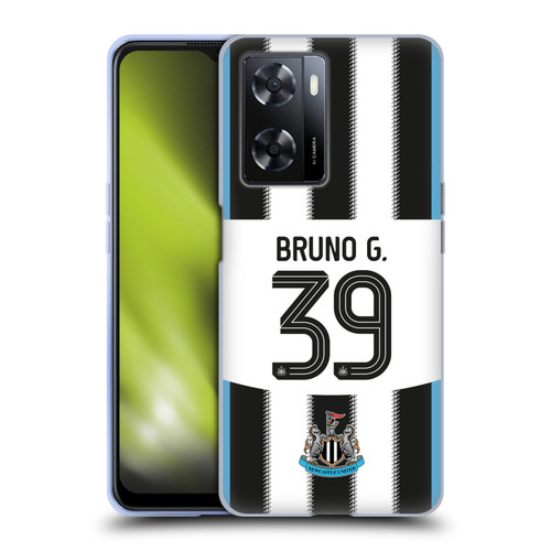 Newcastle United Football Club 2025/26 Players Home Kit Bruno Guimarães Soft Gel Case for OPPO A57s