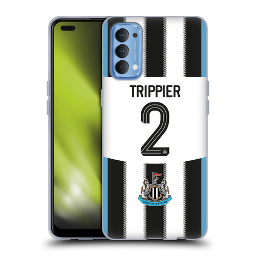 Newcastle United Football Club 2025/26 Players Home Kit Kieran Trippier Soft Gel Case for OPPO Reno 4 5G