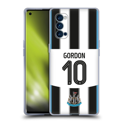 Newcastle United Football Club 2025/26 Players Home Kit Anthony Gordon Soft Gel Case for OPPO Reno 4 Pro 5G