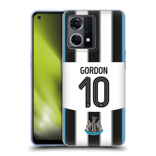 Newcastle United Football Club 2025/26 Players Home Kit Anthony Gordon Soft Gel Case for OPPO Reno8 4G