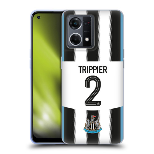 Newcastle United Football Club 2025/26 Players Home Kit Kieran Trippier Soft Gel Case for OPPO Reno8 4G