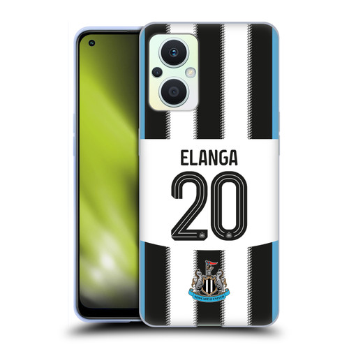 Newcastle United Football Club 2025/26 Players Home Kit Anthony Elanga Soft Gel Case for OPPO Reno8 Lite