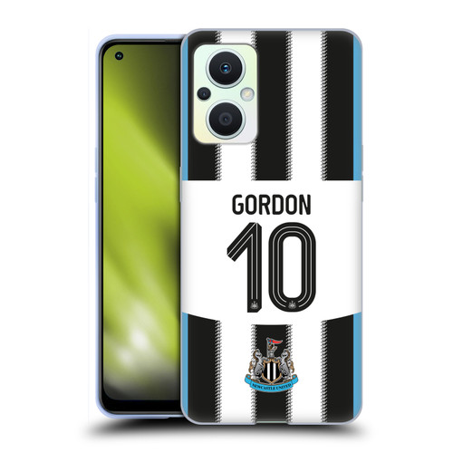 Newcastle United Football Club 2025/26 Players Home Kit Anthony Gordon Soft Gel Case for OPPO Reno8 Lite