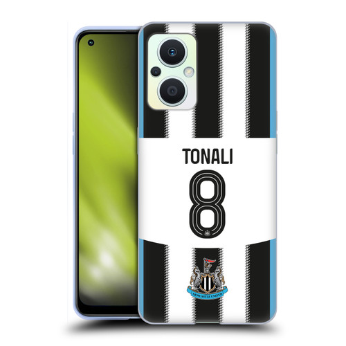 Newcastle United Football Club 2025/26 Players Home Kit Sandro Tonali Soft Gel Case for OPPO Reno8 Lite