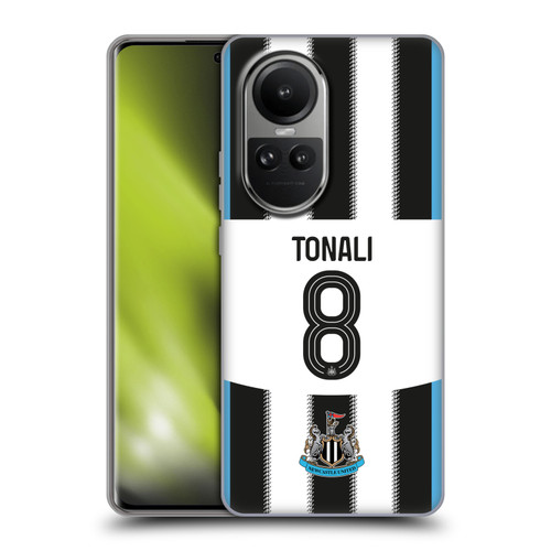 Newcastle United Football Club 2025/26 Players Home Kit Sandro Tonali Soft Gel Case for OPPO Reno10 5G / Reno10 Pro 5G