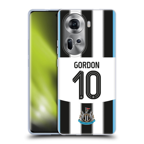 Newcastle United Football Club 2025/26 Players Home Kit Anthony Gordon Soft Gel Case for OPPO Reno11