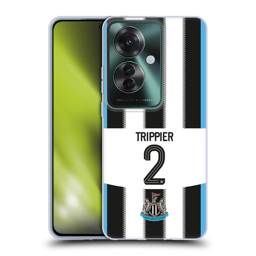 Newcastle United Football Club 2025/26 Players Home Kit Kieran Trippier Soft Gel Case for OPPO Reno11 F 5G / F25 Pro 5G