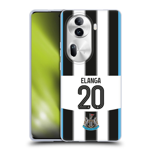 Newcastle United Football Club 2025/26 Players Home Kit Anthony Elanga Soft Gel Case for OPPO Reno11 Pro