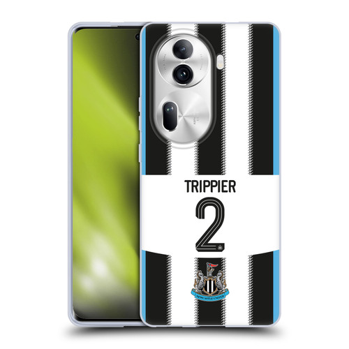 Newcastle United Football Club 2025/26 Players Home Kit Kieran Trippier Soft Gel Case for OPPO Reno11 Pro