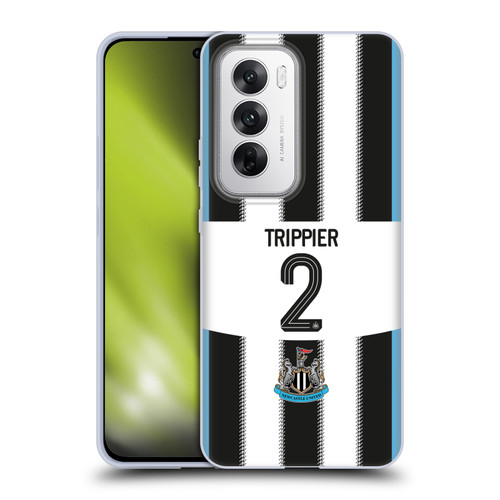 Newcastle United Football Club 2025/26 Players Home Kit Kieran Trippier Soft Gel Case for OPPO Reno12 5G