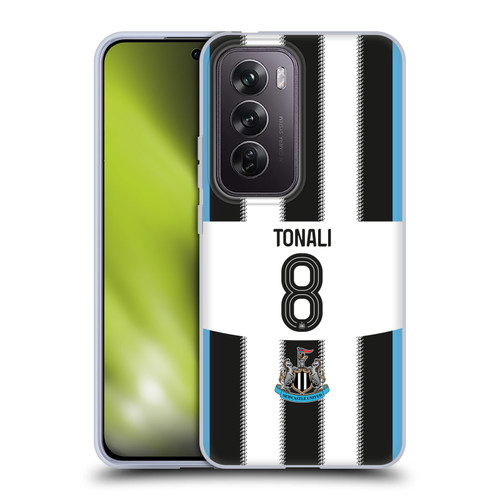 Newcastle United Football Club 2025/26 Players Home Kit Sandro Tonali Soft Gel Case for OPPO Reno12 Pro 5G