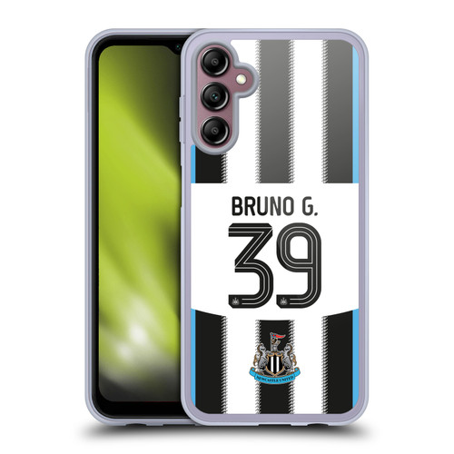 Newcastle United Football Club 2025/26 Players Home Kit Bruno Guimarães Soft Gel Case for Samsung Galaxy A14 5G