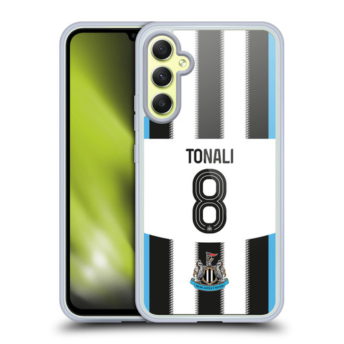 Newcastle United Football Club 2025/26 Players Home Kit Sandro Tonali Soft Gel Case for Samsung Galaxy A34 5G