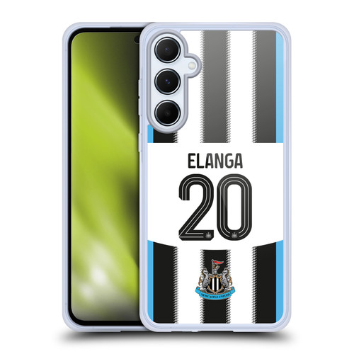 Newcastle United Football Club 2025/26 Players Home Kit Anthony Elanga Soft Gel Case for Samsung Galaxy A55 5G