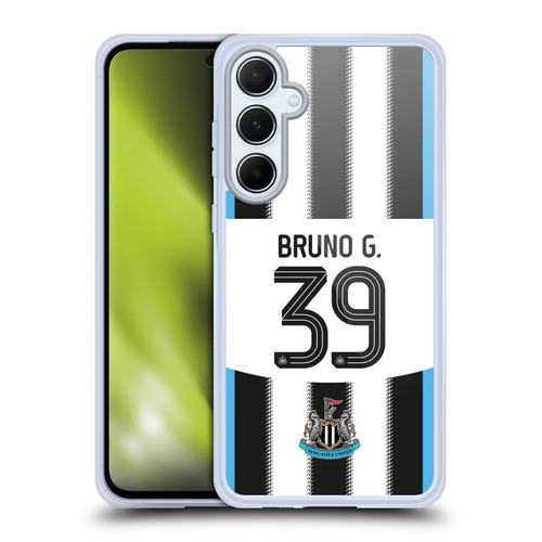 Newcastle United Football Club 2025/26 Players Home Kit Bruno Guimarães Soft Gel Case for Samsung Galaxy A55 5G