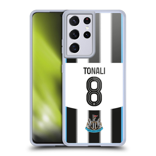 Newcastle United Football Club 2025/26 Players Home Kit Sandro Tonali Soft Gel Case for Samsung Galaxy S21 Ultra 5G