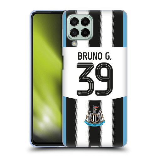 Newcastle United Football Club 2025/26 Players Home Kit Bruno Guimarães Soft Gel Case for Samsung Galaxy M53 (2022)