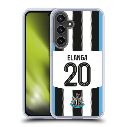 Newcastle United Football Club 2025/26 Players Home Kit Anthony Elanga Soft Gel Case for Samsung Galaxy S24 FE