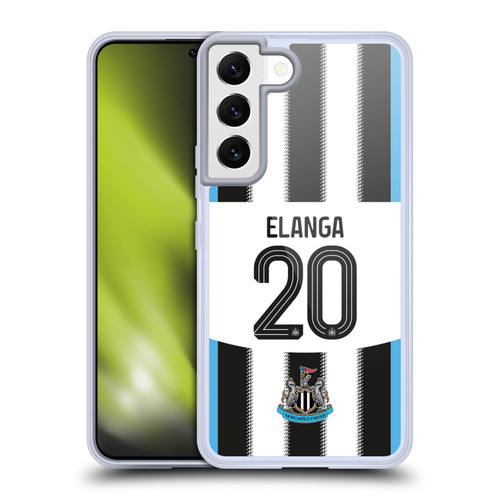 Newcastle United Football Club 2025/26 Players Home Kit Anthony Elanga Soft Gel Case for Samsung Galaxy S22 5G