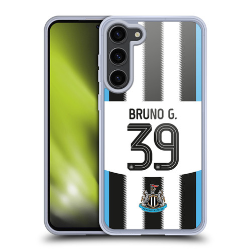 Newcastle United Football Club 2025/26 Players Home Kit Bruno Guimarães Soft Gel Case for Samsung Galaxy S23+ 5G