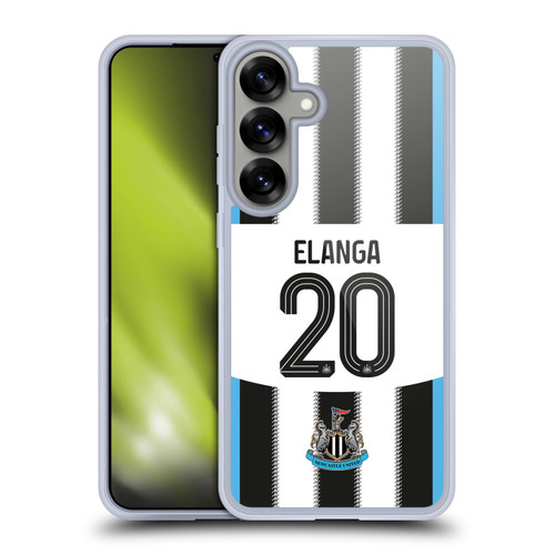 Newcastle United Football Club 2025/26 Players Home Kit Anthony Elanga Soft Gel Case for Samsung Galaxy S25+