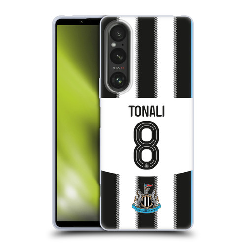 Newcastle United Football Club 2025/26 Players Home Kit Sandro Tonali Soft Gel Case for Sony Xperia 1 V 5G