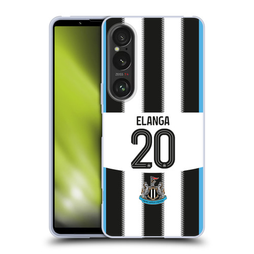 Newcastle United Football Club 2025/26 Players Home Kit Anthony Elanga Soft Gel Case for Sony Xperia 1 VI 5G