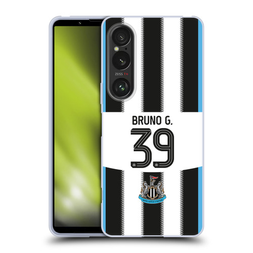 Newcastle United Football Club 2025/26 Players Home Kit Bruno Guimarães Soft Gel Case for Sony Xperia 1 VI 5G