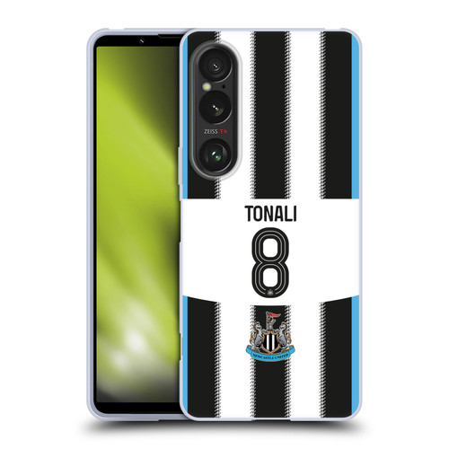 Newcastle United Football Club 2025/26 Players Home Kit Sandro Tonali Soft Gel Case for Sony Xperia 1 VI 5G