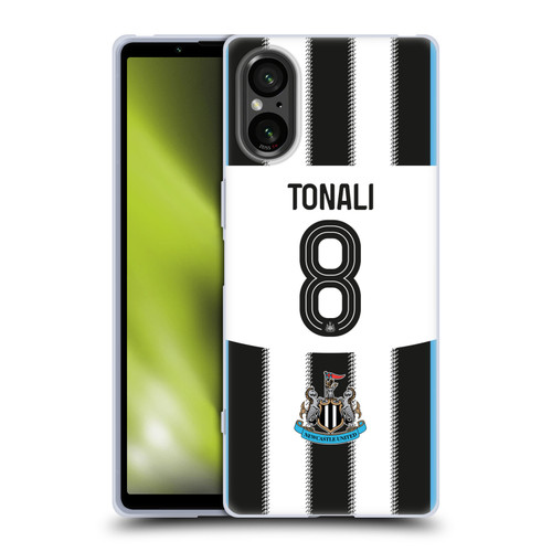 Newcastle United Football Club 2025/26 Players Home Kit Sandro Tonali Soft Gel Case for Sony Xperia 5 V 5G