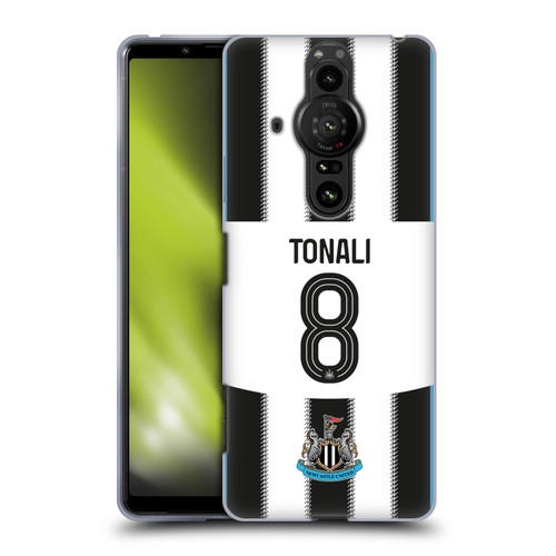 Newcastle United Football Club 2025/26 Players Home Kit Sandro Tonali Soft Gel Case for Sony Xperia Pro-I