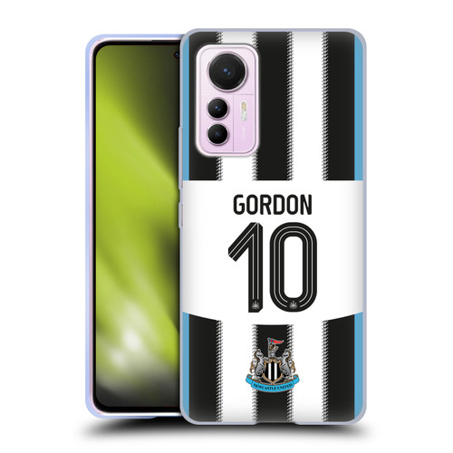 Newcastle United Football Club 2025/26 Players Home Kit Anthony Gordon Soft Gel Case for Xiaomi 12 Lite