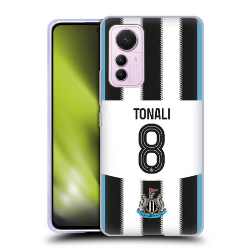 Newcastle United Football Club 2025/26 Players Home Kit Sandro Tonali Soft Gel Case for Xiaomi 12 Lite