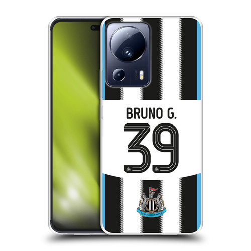 Newcastle United Football Club 2025/26 Players Home Kit Bruno Guimarães Soft Gel Case for Xiaomi 13 Lite 5G
