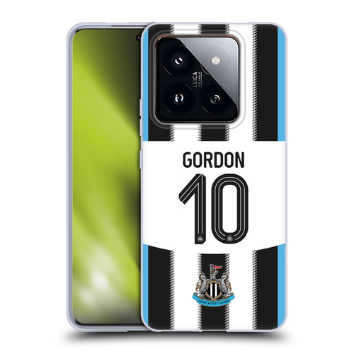 Newcastle United Football Club 2025/26 Players Home Kit Anthony Gordon Soft Gel Case for Xiaomi 14 Pro