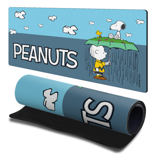 Peanuts Graphics Charlie, Snoopy, Woodstock Gaming Office Desk PC Keyboard Mouse Mat Pad 23.62 x 11.81 x 0.12 inches (600 x 300 mm) - L