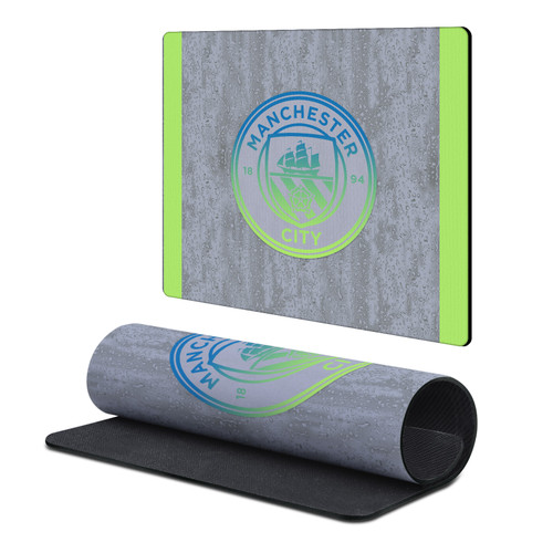 Manchester City Man City FC 2025/26 Badge Kit Third Gaming Office Desk PC Keyboard Mouse Mat Pad 9.84 x 11.81 x 0.12 inches (250 x 300 mm) - S