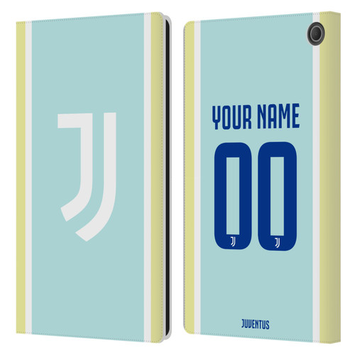 Custom Customised Personalised Juventus Football Club 2025/26 Kit Away Leather Book Wallet Case Cover For Amazon Fire Max 11 2023