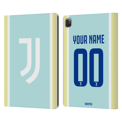 Custom Customised Personalised Juventus Football Club 2025/26 Kit Away Leather Book Wallet Case Cover For Apple iPad Pro 12.9 2020/2021/2022