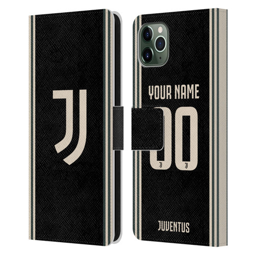 Custom Customised Personalised Juventus Football Club 2025/26 Kit Third Leather Book Wallet Case Cover For Apple iPhone 11 Pro Max