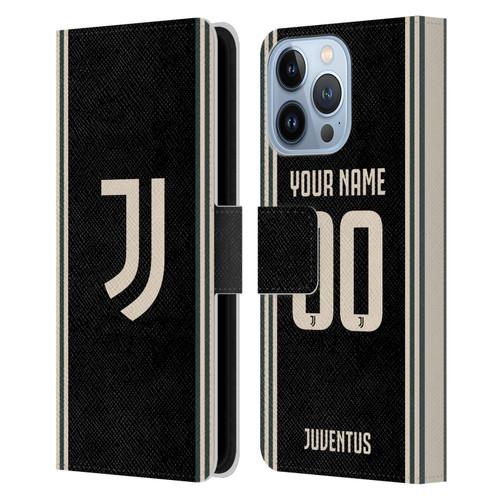 Custom Customised Personalised Juventus Football Club 2025/26 Kit Third Leather Book Wallet Case Cover For Apple iPhone 13 Pro