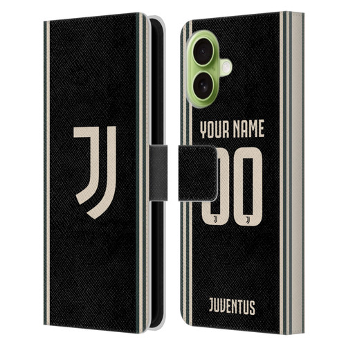 Custom Customised Personalised Juventus Football Club 2025/26 Kit Third Leather Book Wallet Case Cover For Apple iPhone 17