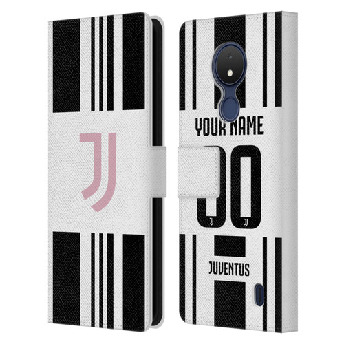 Custom Customised Personalised Juventus Football Club 2025/26 Kit Home Leather Book Wallet Case Cover For Nokia C21
