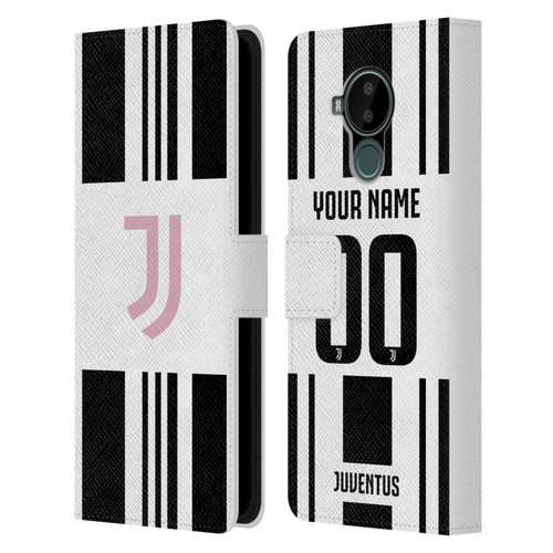 Custom Customised Personalised Juventus Football Club 2025/26 Kit Home Leather Book Wallet Case Cover For Nokia C30