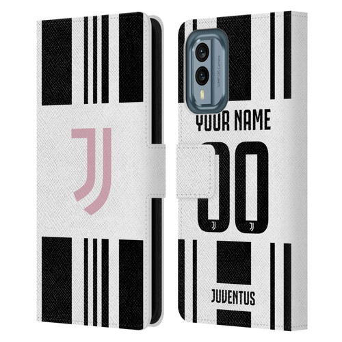 Custom Customised Personalised Juventus Football Club 2025/26 Kit Home Leather Book Wallet Case Cover For Nokia X30