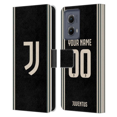 Custom Customised Personalised Juventus Football Club 2025/26 Kit Third Leather Book Wallet Case Cover For Motorola Edge (2024)