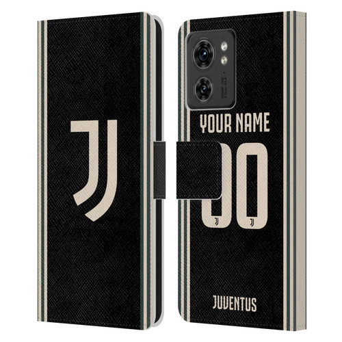 Custom Customised Personalised Juventus Football Club 2025/26 Kit Third Leather Book Wallet Case Cover For Motorola Moto Edge 40/Edge (2023)