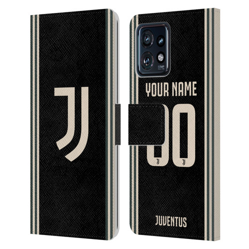Custom Customised Personalised Juventus Football Club 2025/26 Kit Third Leather Book Wallet Case Cover For Motorola Moto Edge 40 Pro/Plus 2023