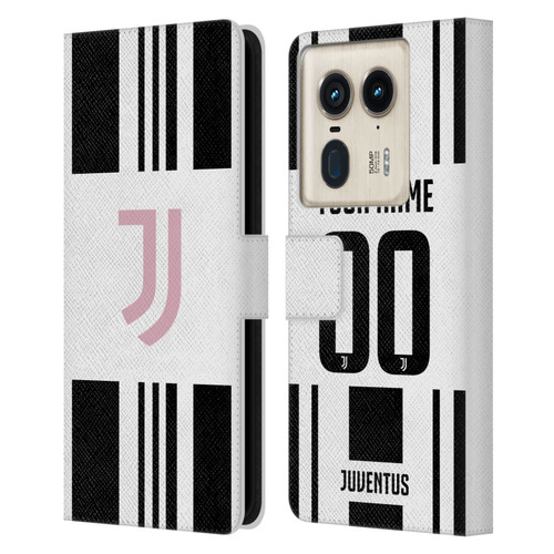 Custom Customised Personalised Juventus Football Club 2025/26 Kit Home Leather Book Wallet Case Cover For Motorola Edge 50 Ultra/X50 Ultra